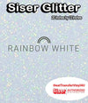 SISER Rainbow White Glitter Heat Transfer Vinyl