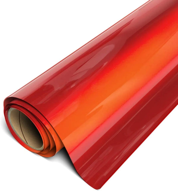 Siser EasyWeed Heat Transfer Vinyl 11.8" x 5ft Roll (Electric Red) - Compatible with Siser Romeo/Juliet &amp; Other Professional or Craft Cutters - Layerable