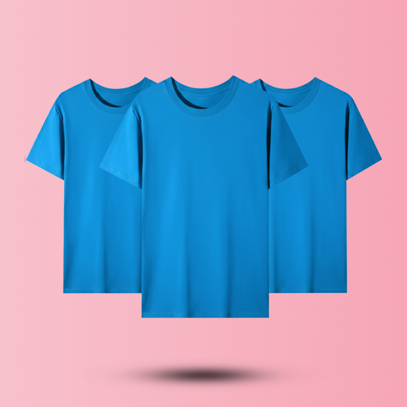 Unisex Cotton T-shirt (Blue)