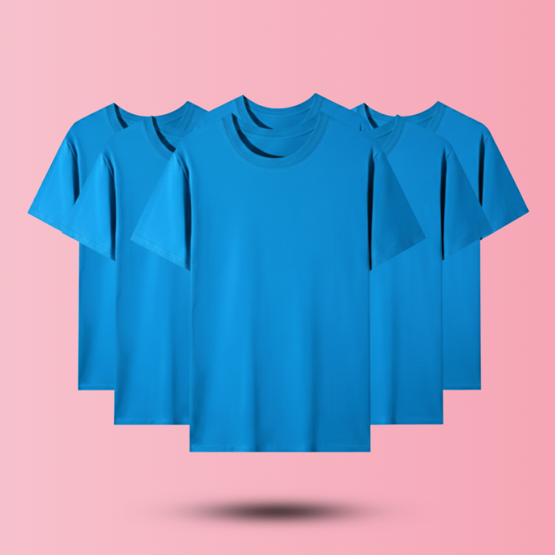 Unisex Cotton T-shirt (Blue)