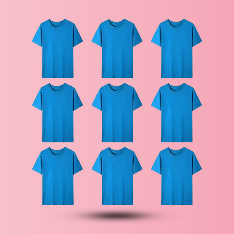 Unisex Cotton T-shirt (Blue)