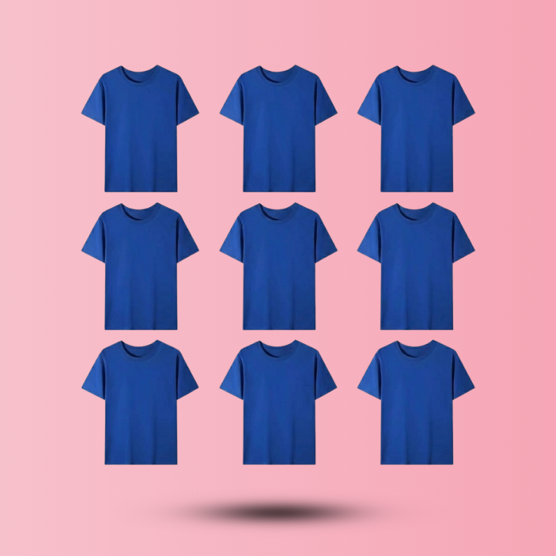 Unisex Cotton T-shirt (Navy Blue)