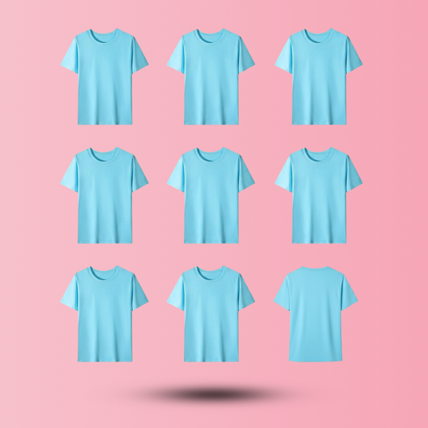 Unisex Cotton T-shirt (Sky Blue)