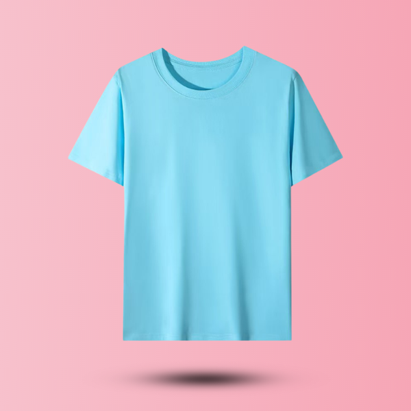 Unisex Cotton T-shirt (Sky Blue)
