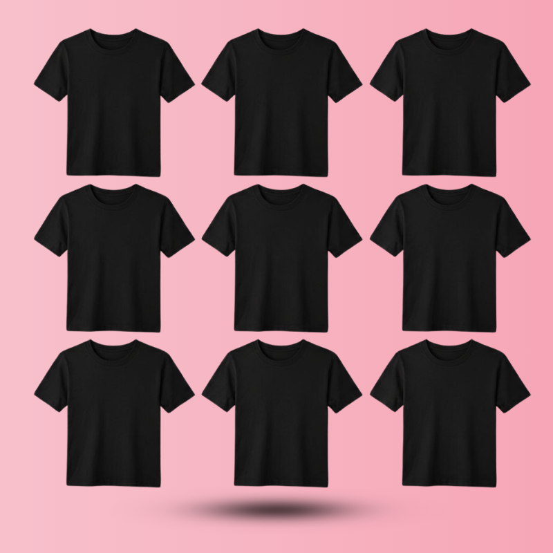 Unisex Cotton T-shirt (Black)