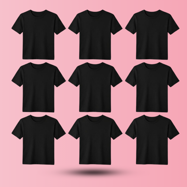 Unisex Cotton T-shirt (Black)