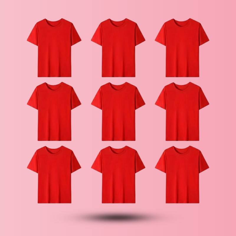 Unisex Cotton T-shirt (Red)