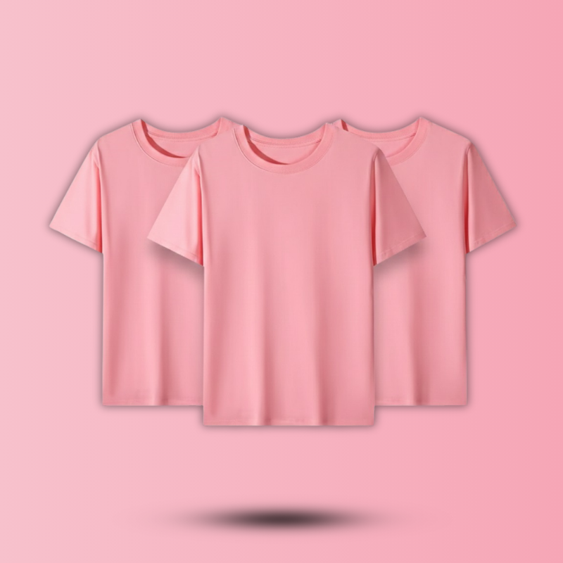 Unisex Cotton T-shirt (Pink)