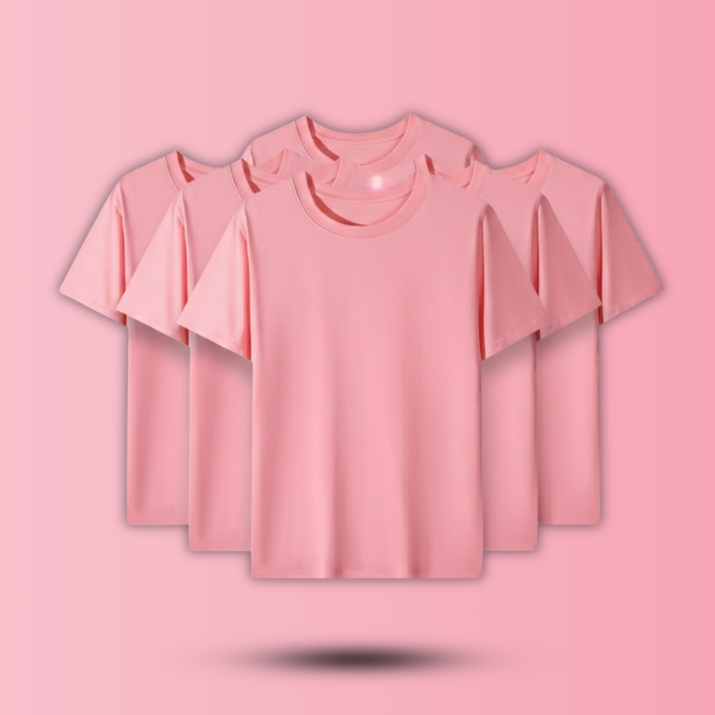 Unisex Cotton T-shirt (Pink)
