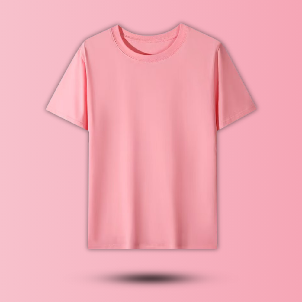 Unisex Cotton T-shirt (Pink)