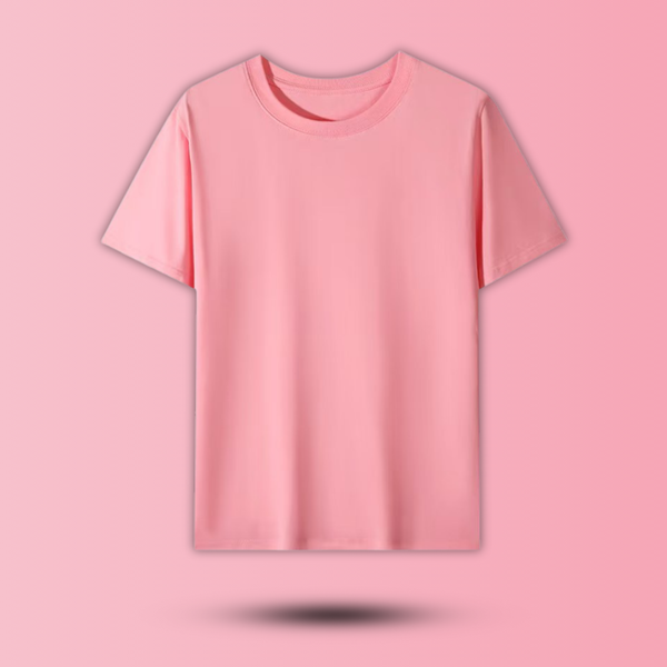 Unisex Cotton T-shirt (Pink)