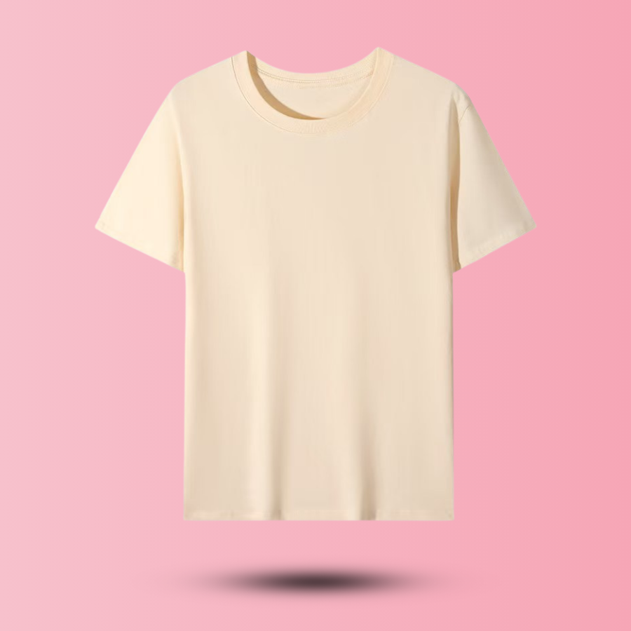 Unisex Cotton T-shirt (Cream)