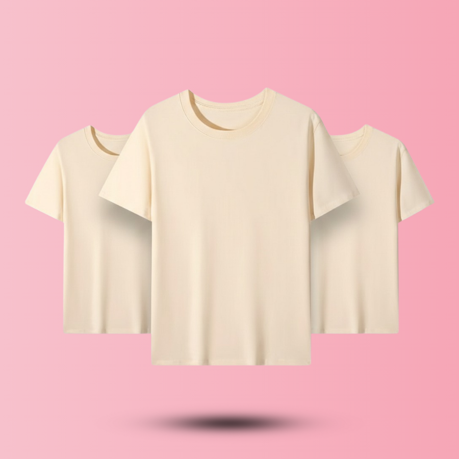 Unisex Cotton T-shirt (Cream)