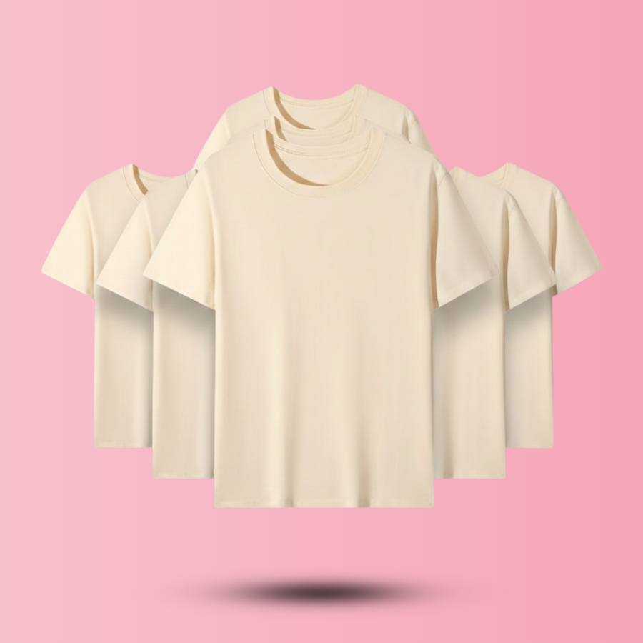 Unisex Cotton T-shirt (Cream)
