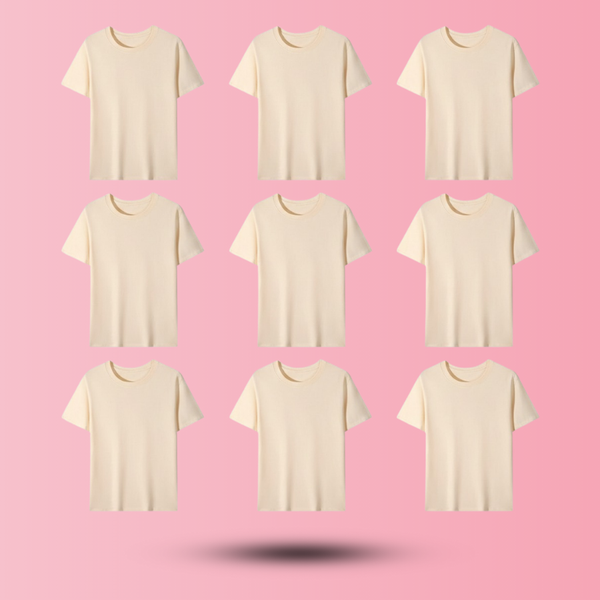 Unisex Cotton T-shirt (Cream)