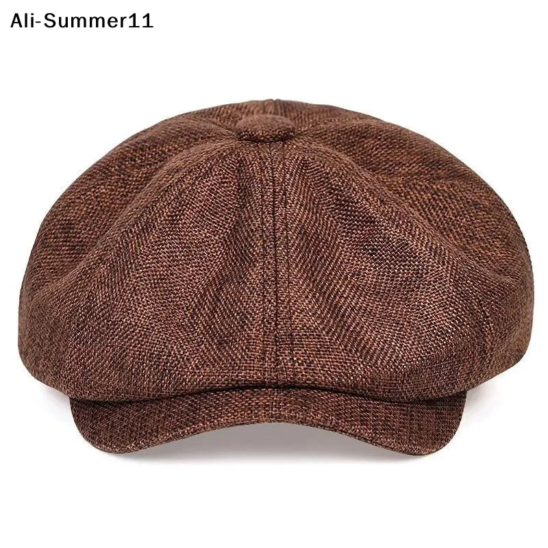 Men Wopedally Cotton Newsboy Cap 100% Cotton (Liner is also cotton). Hand wash cold, line dry