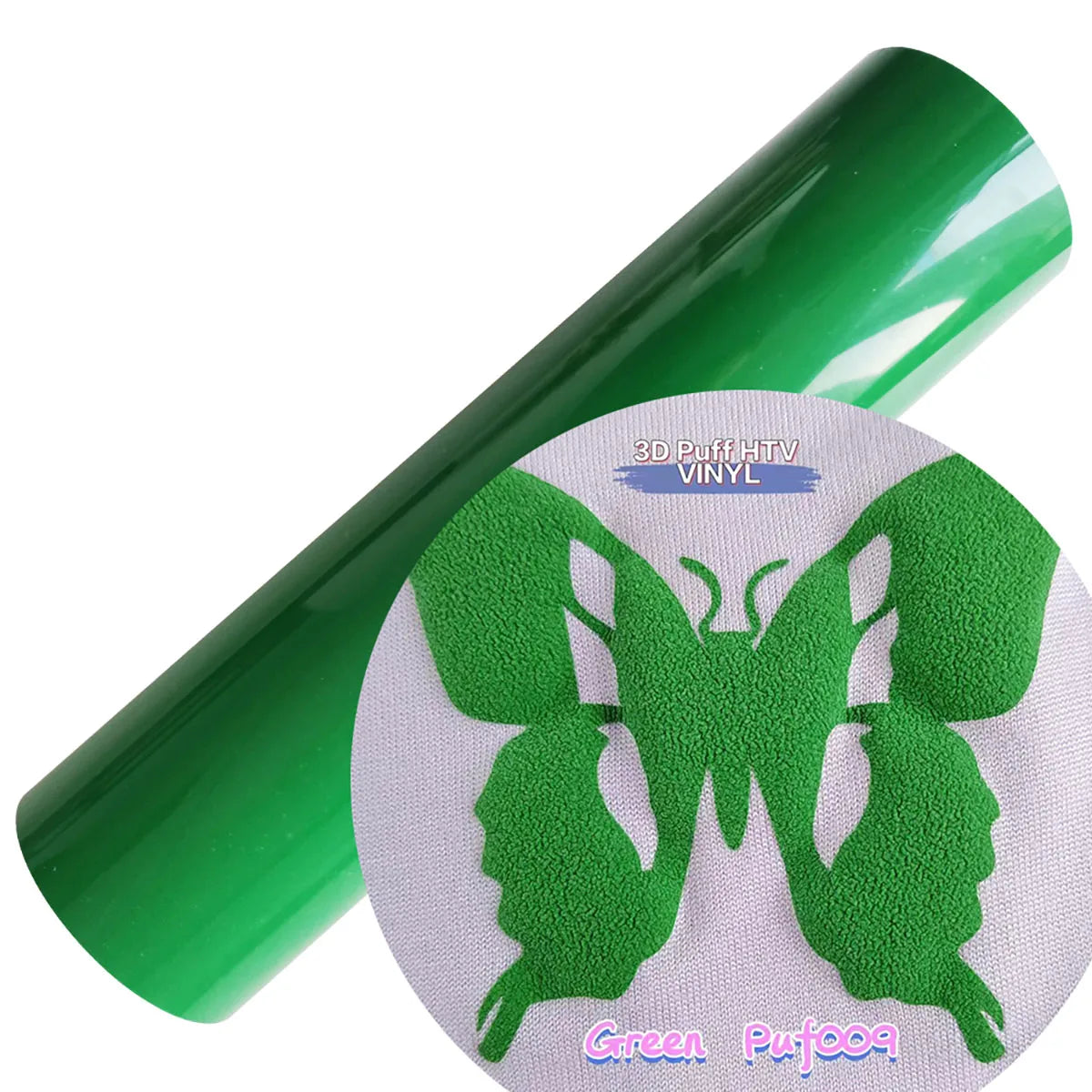 3D Puff Heat Transfer Vinyl – Foaming HTV Rolls for Heat Press Machine – Raised Dimensional Iron-On Vinyl for T-Shirts, Hoodies, Bags – Compatible with Cricut & Silhouette