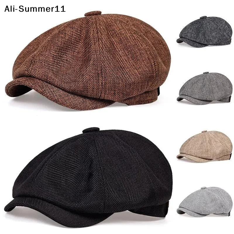 Men Wopedally Cotton Newsboy Cap 100% Cotton (Liner is also cotton). Hand wash cold, line dry