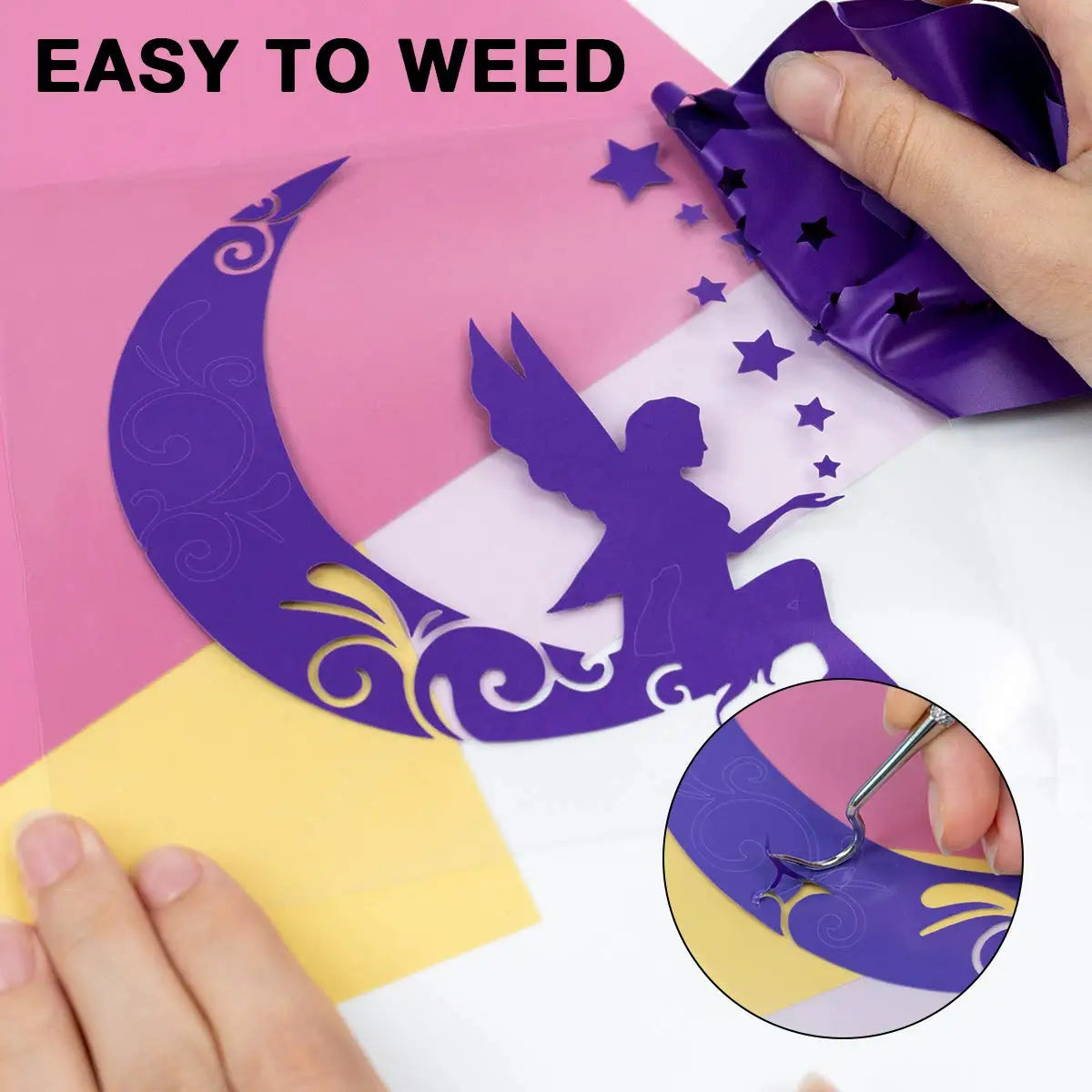 12 Pack Rainbow HTV Rolls – 12"x5ft Iron On Vinyl for Cricut, DIY T-shirts & Hats by HTVRONT