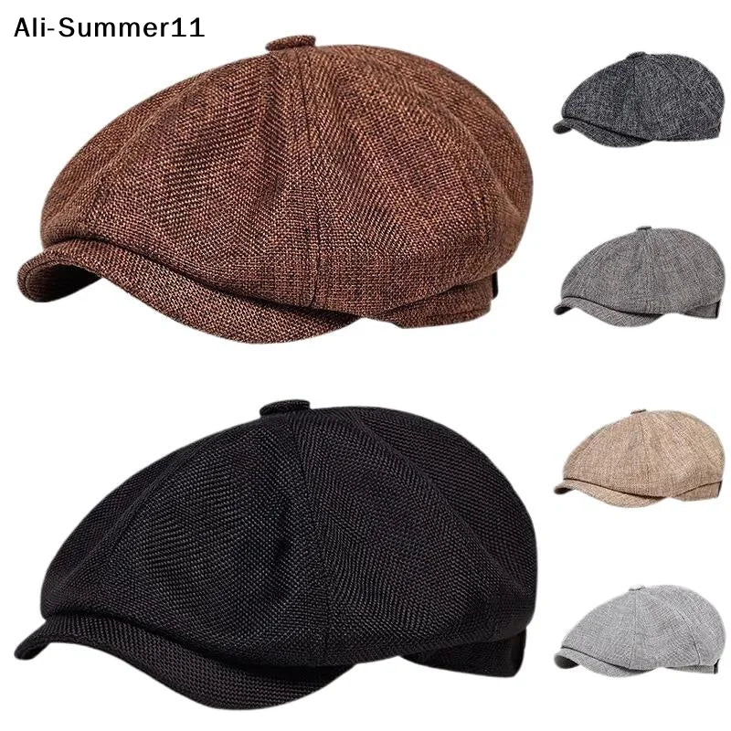 Men Wopedally Cotton Newsboy Cap 100% Cotton (Liner is also cotton). Hand wash cold, line dry