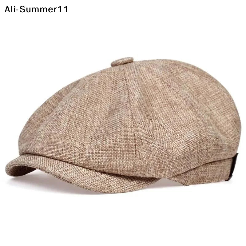 Men Wopedally Cotton Newsboy Cap 100% Cotton (Liner is also cotton). Hand wash cold, line dry