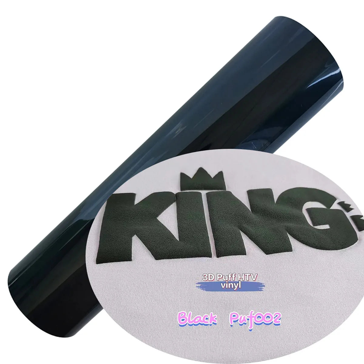 3D Puff Heat Transfer Vinyl – Foaming HTV Rolls for Heat Press Machine – Raised Dimensional Iron-On Vinyl for T-Shirts, Hoodies, Bags – Compatible with Cricut & Silhouette