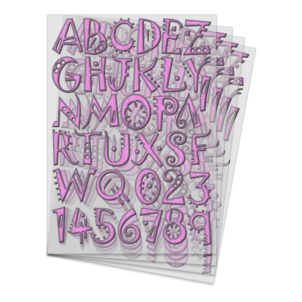 2 Sets Flower Alphabet Iron-On Decals – 1.8 Inch Watercolor Theme Letters A-Z Heat Transfer for DIY Clothing, T-Shirts, Bags, Jeans – Custom Name & Word Craft Supplies