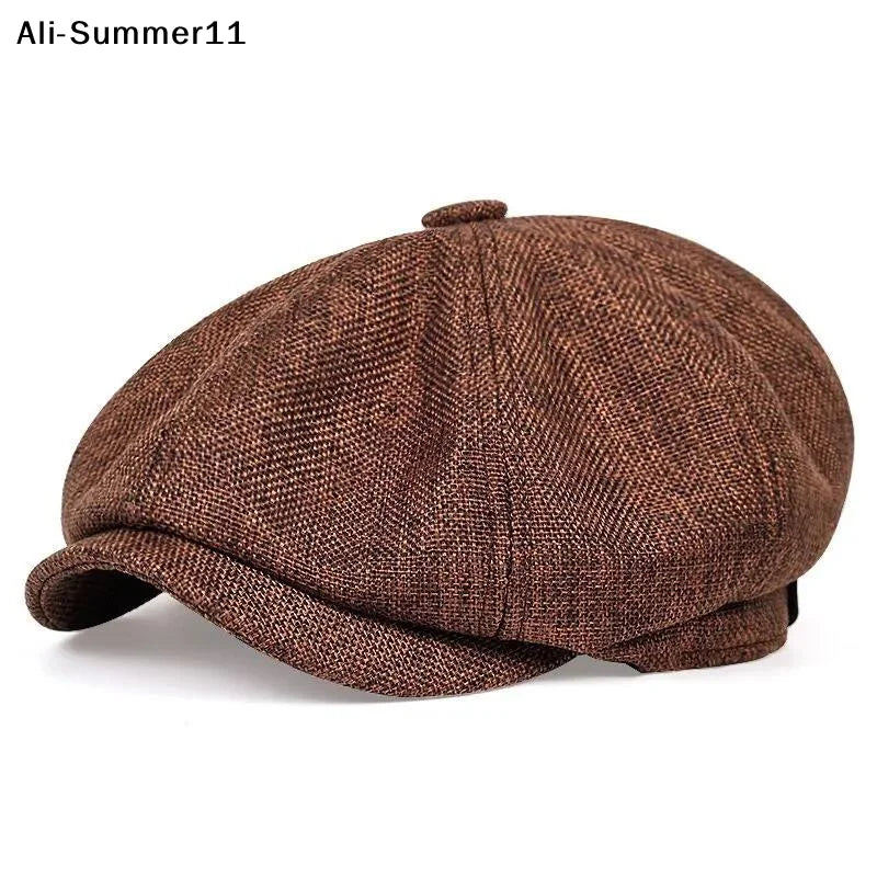 Men Wopedally Cotton Newsboy Cap 100% Cotton (Liner is also cotton). Hand wash cold, line dry