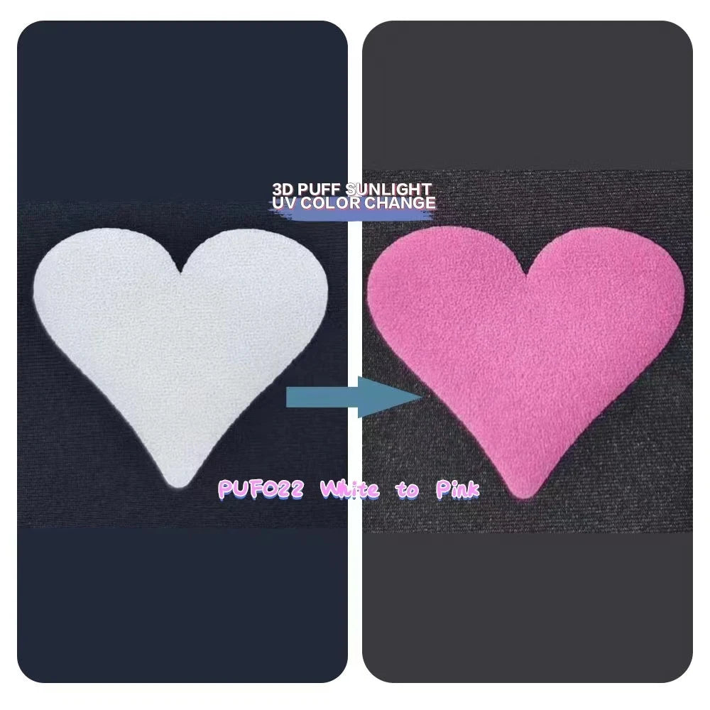3D Puff Heat Transfer Vinyl – Foaming HTV Rolls for Heat Press Machine – Raised Dimensional Iron-On Vinyl for T-Shirts, Hoodies, Bags – Compatible with Cricut & Silhouette