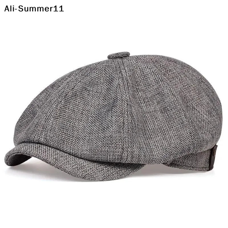 Men Wopedally Cotton Newsboy Cap 100% Cotton (Liner is also cotton). Hand wash cold, line dry