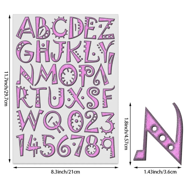 2 Sets Flower Alphabet Iron-On Decals – 1.8 Inch Watercolor Theme Letters A-Z Heat Transfer for DIY Clothing, T-Shirts, Bags, Jeans – Custom Name & Word Craft Supplies