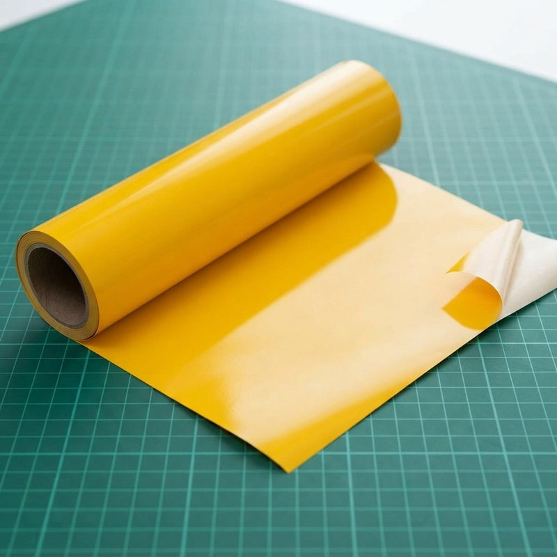 Siser EasyWeed Heat Transfer Vinyl 11.8" x 5ft Roll (Yellow) - - Compatible with Siser, Cricut, Silhouette and Other Craft/Professional Cutters - CPSIA Certified